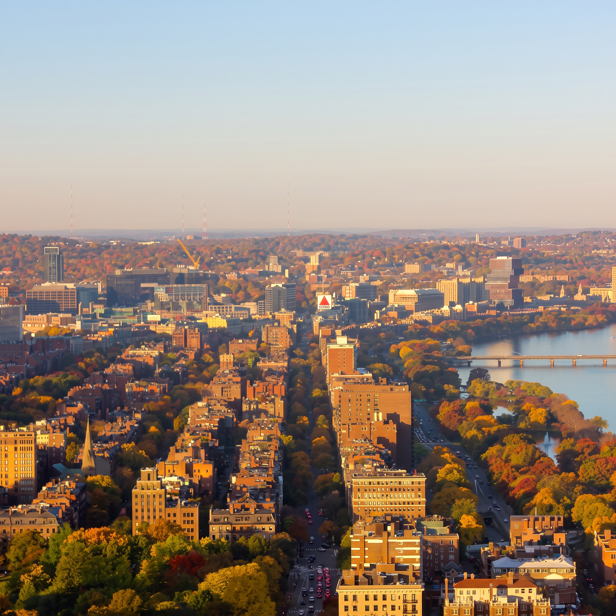 View from the UMass Club over Back Bay and the Charles River